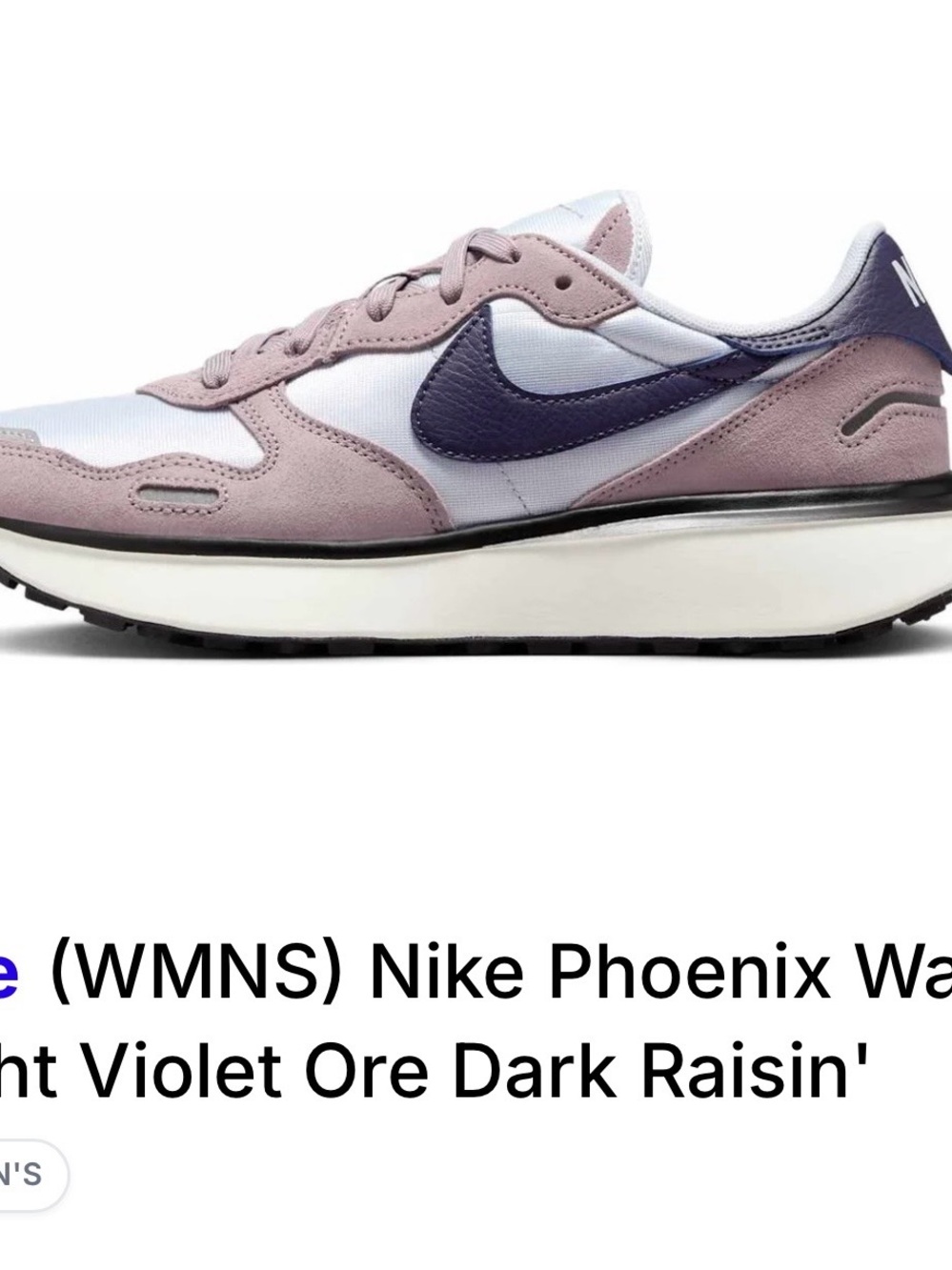 Nike Women's Retro Runner - Light Violet and Dark Purple